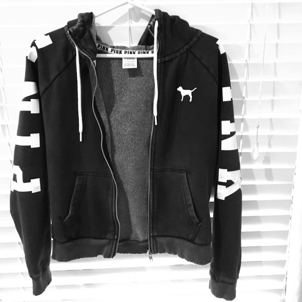 PINK grey hoodie